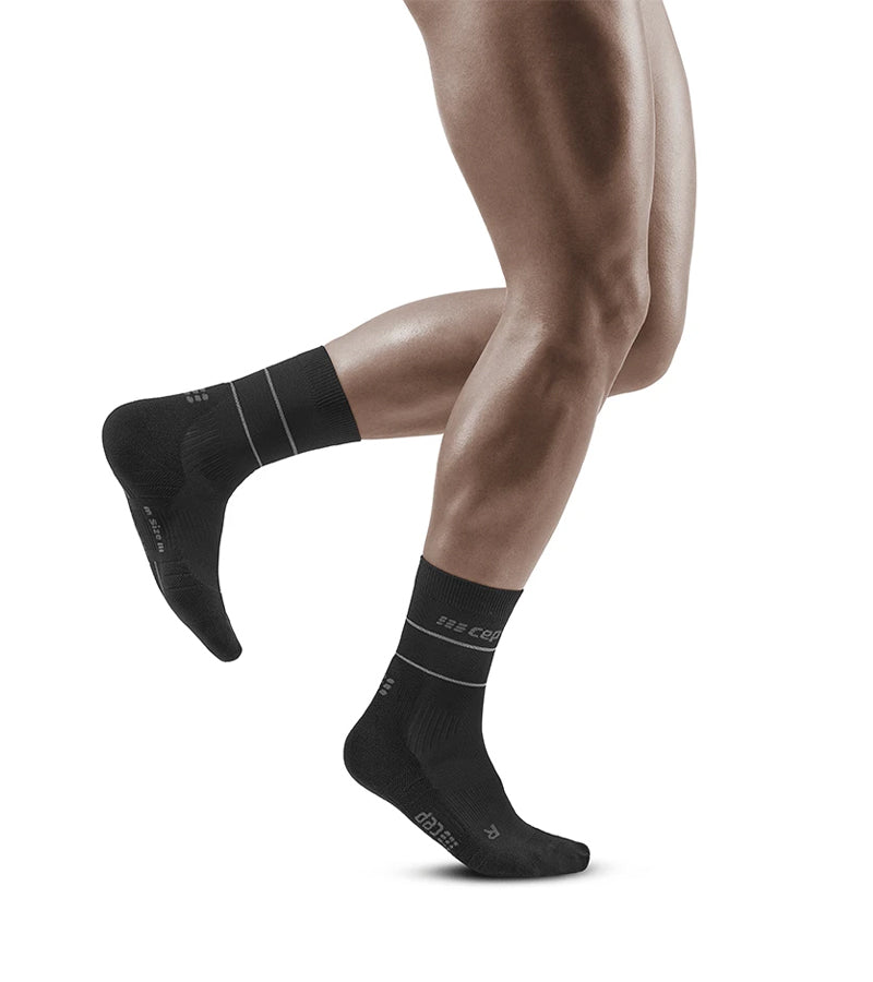 CEP - Reflective Compression Socks Mid Cut Men