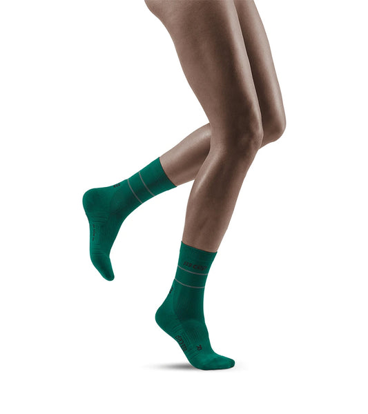 CEP - Reflective Compression Socks Mid Cut Women