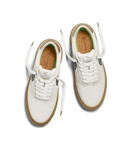 NAIOCA PRO Gustavo 2024 Gum Smoke White Suede Estate Blue Logo Gold Accents Sneaker