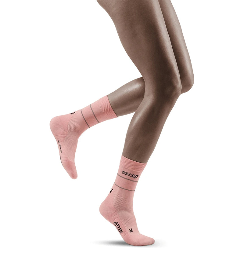 CEP - Reflective Compression Socks Mid Cut Women