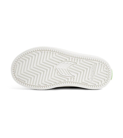 SALVAS White Premium Leather Ice Logo Sneaker Kids
