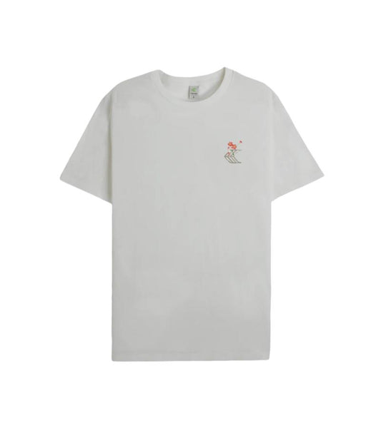 T-Shirt Off-White Floral Skateboard
