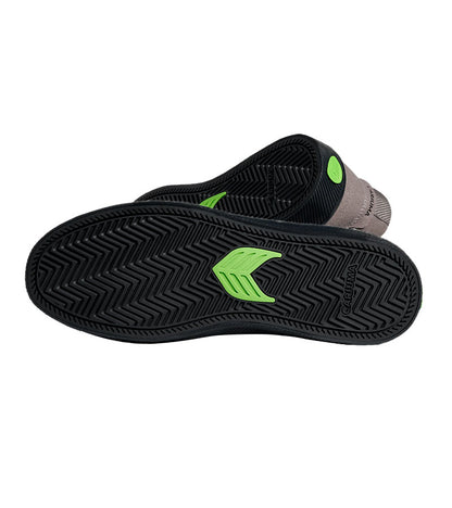 VALLELY PRO Charcoal Grey Suede and Cordura Black Logo Sneaker