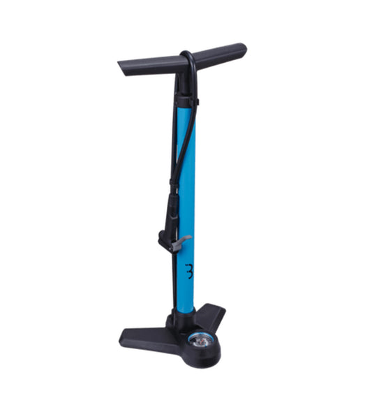 BBB - Floor Pump Air Boost Steel Pump Blue