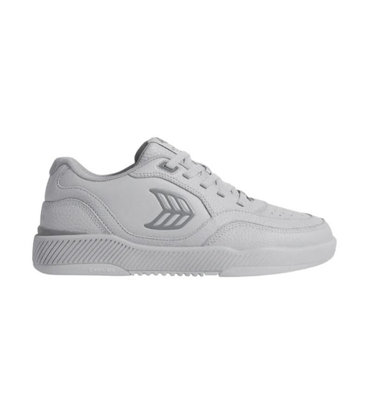UBA Onyx Grey Leather Steel Grey Logo Sneaker
