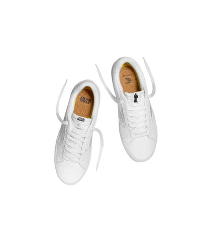 STAR WARS SALVAS White Premium Leather Princess Leia Silver Logo Sneaker