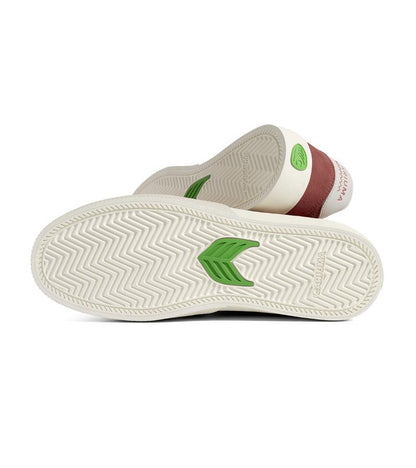 NAIOCA Whithered Rose Suede Ivory Logo Sneaker